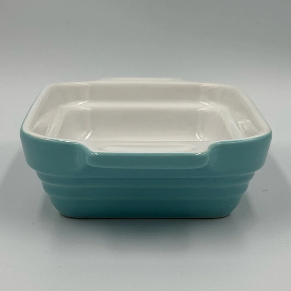 Olive & Thyme And Well Equipped Kitchen Teal Rectangular Stoneware Baking Dish